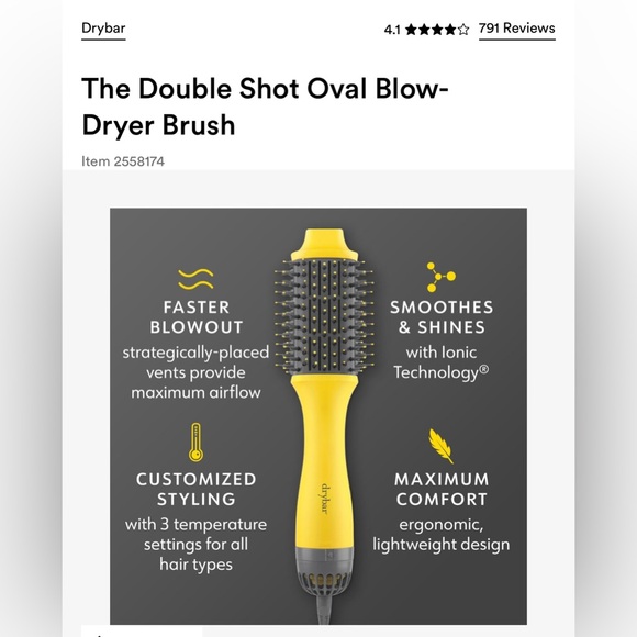 Drybar Doubleshot blow dryer - Picture 7 of 7